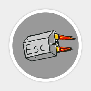 Rocket Esc Button Magnet